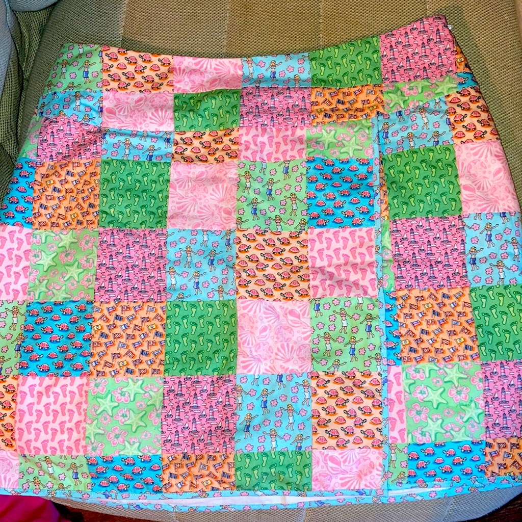 Classic Patchwork Mini Skirt